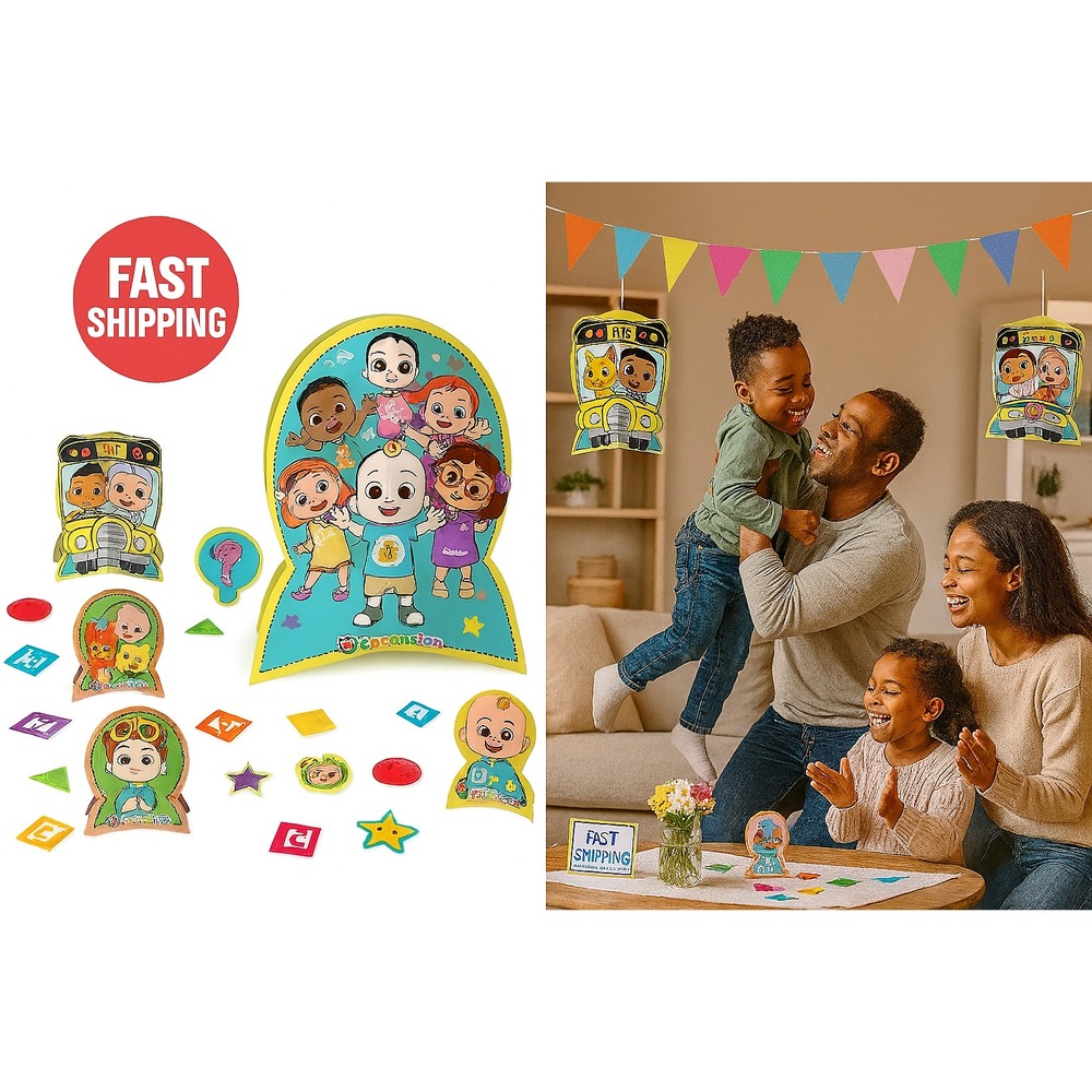 CoComelon Table Decorating Kit – Centerpieces & Confetti for‎ Birthday Party